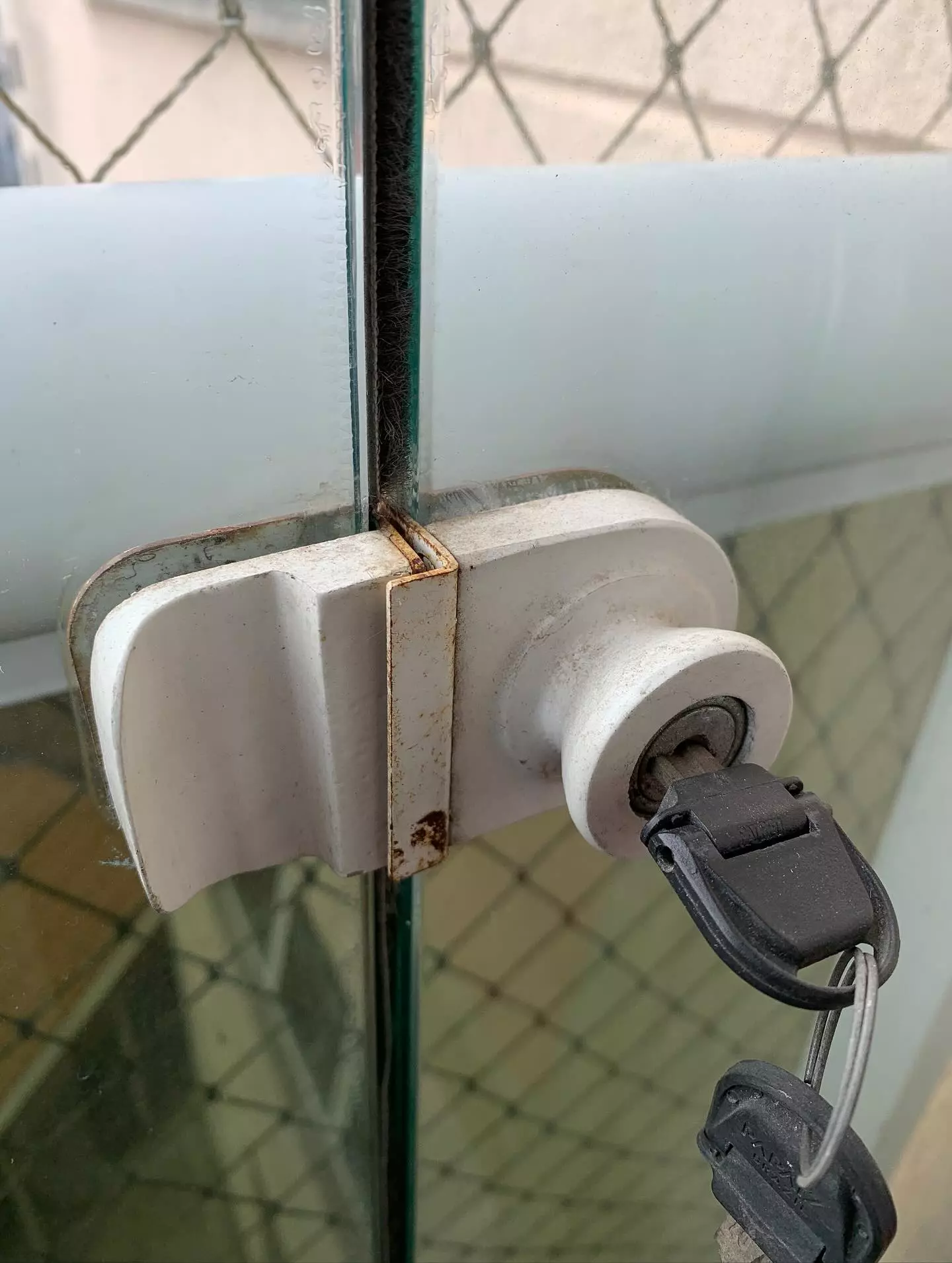 Antes do serviço de manutenção da sacada